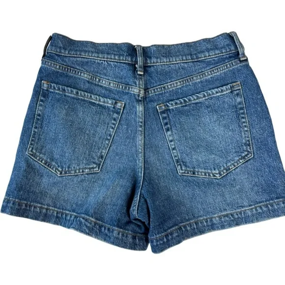 Banana Republic Factory Blue Denim Jean Button Fly High Rise size 0/25 - Picture 2 of 13